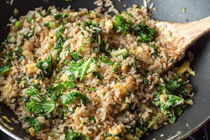 simple kale fried rice