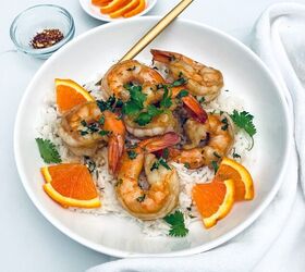 honey garlic shrimp coconut rice
