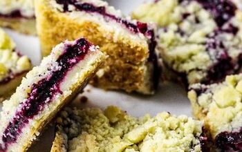 Champagne & Mixed Berry Jam Crumble Bars