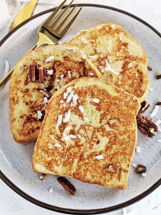 actually healthy eggnog french toast high protein low sugar