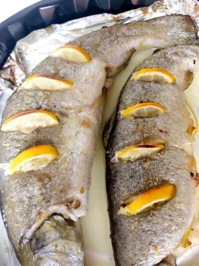 baked trout with lemon