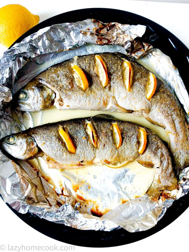 baked trout with lemon