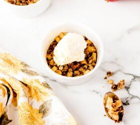 how to make the best apple crisp in an air fryer, air fryer apple crisp