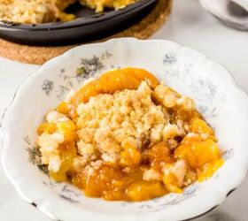 easy air fryer peach cobbler recipe, air fryer peach cobbler