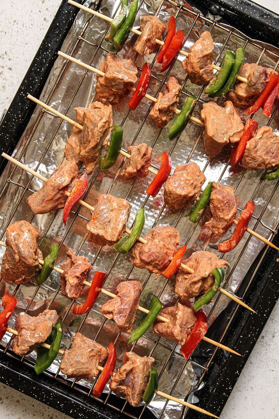 lamb shish kebab recipe tender and tremendously tasty, Cooking the lamb skewers