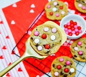 Chocolate Chip Candy Valentine Cookies Recipe
