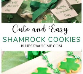 Cute and Easy Shamrock Cookies for St. Patrick's Day