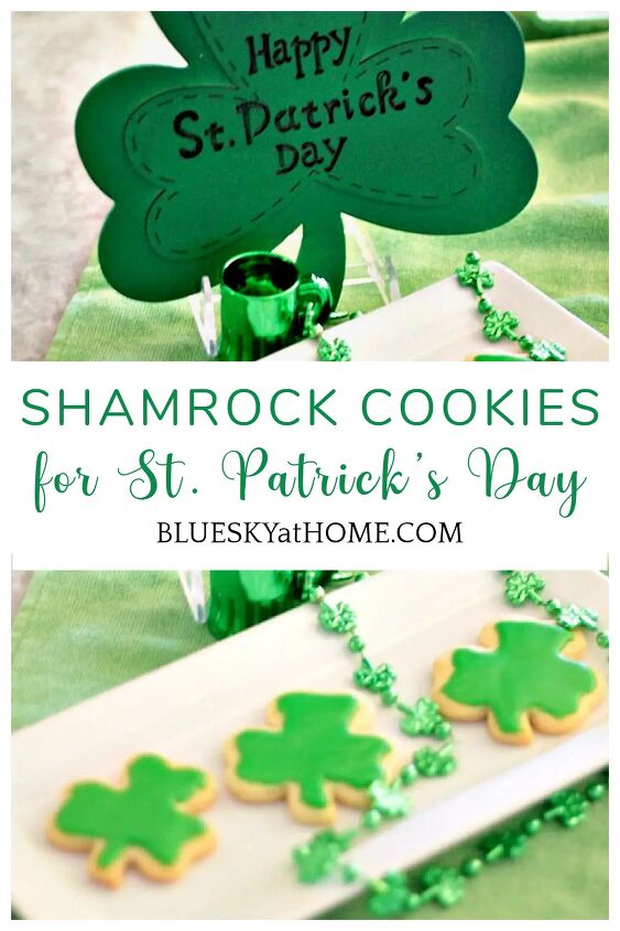 cute and easy shamrock cookies for st patrick s day, shamrock cookies
