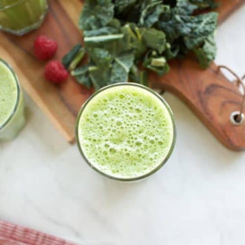 green smoothie recipes for beginners, one green smoothie with kale on the side