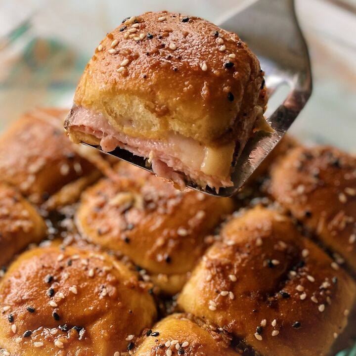 easy ham and cheese sliders everything bagel flavor