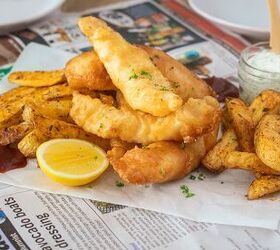 <b>Our dinner suggestion:</b> Crispy beer battered fish & chips