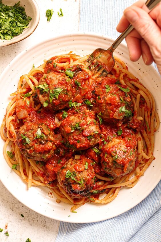 meatball sauce 20 minute recipe, A serving of Italian Meatballs