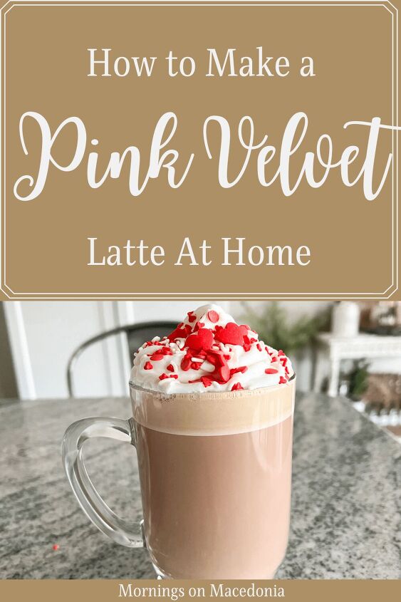 how to make a pink velvet latte, Pin for Later