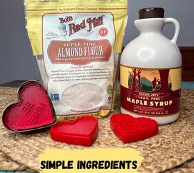 2 ingredient heart shaped cookie recipe, 2 simple ingredients