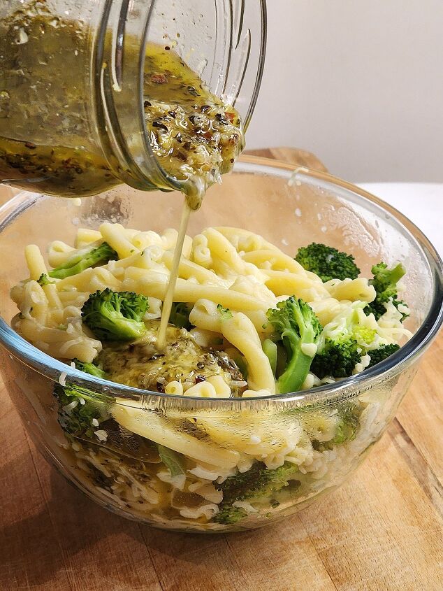 warm broccoli pasta salad