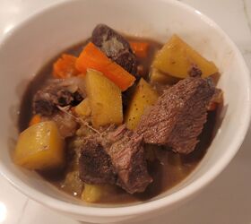 stew in a dutch oven with red wine