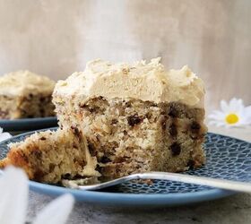 Banana Chocolate Chip Cake With Peanut Butter Cream Cheese Frosting
