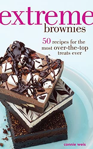 fudgy caramel stuffed brownies with sea salt, Book cover of Extreme Brownies