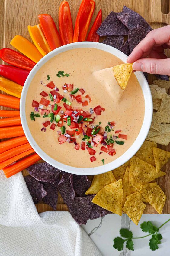 healthy queso dip low carb keto gluten free, Skinny Queso Dip