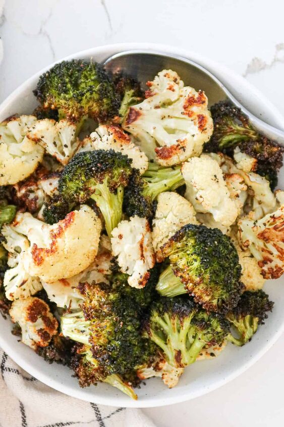 roasted broccoli and cauliflower recipe the easiest side, Roasted Broccoli Cauliflower