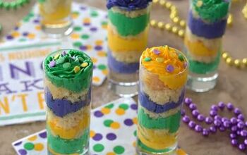 King Cake Mini Parfaits for Mardi Gras
