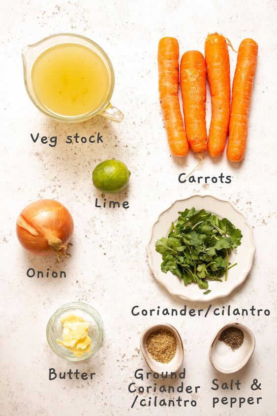 easy carrot and coriander soup 5 ingredients, Easy Carrot and Coriander Soup ingredients