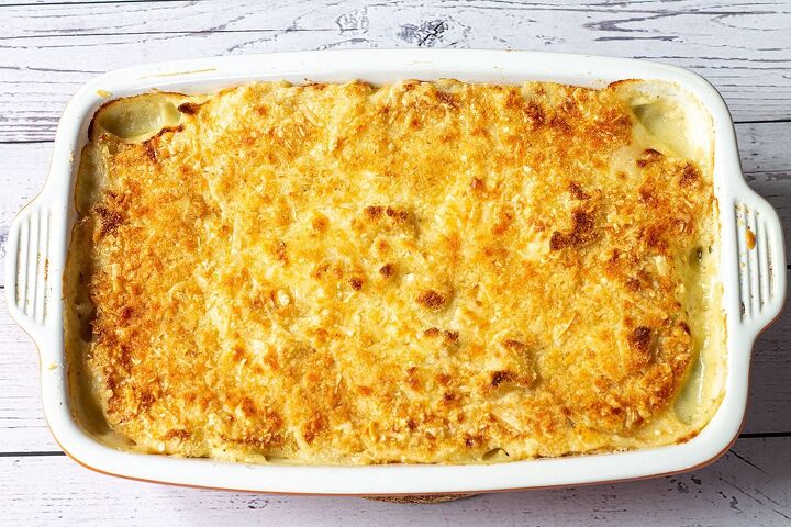 easy creamy fish pie with spinach, baked fish pie