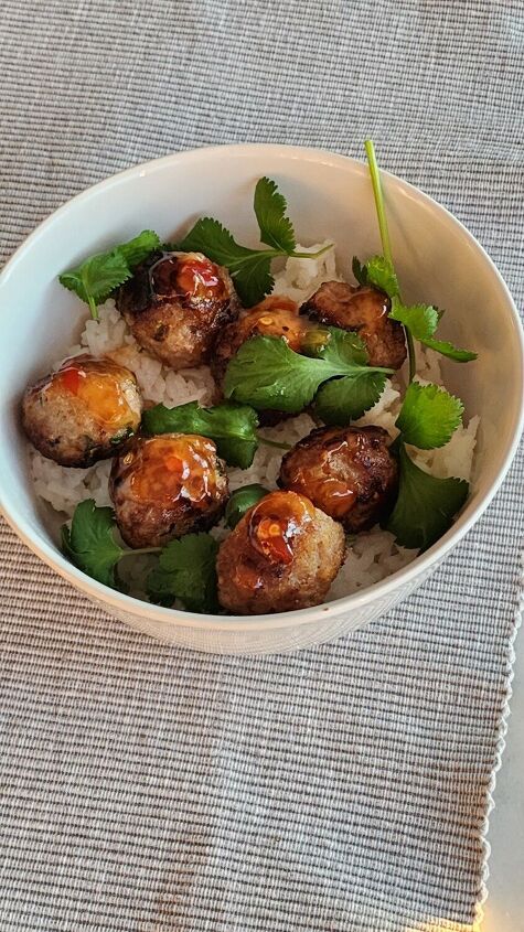 asian pork meatballs