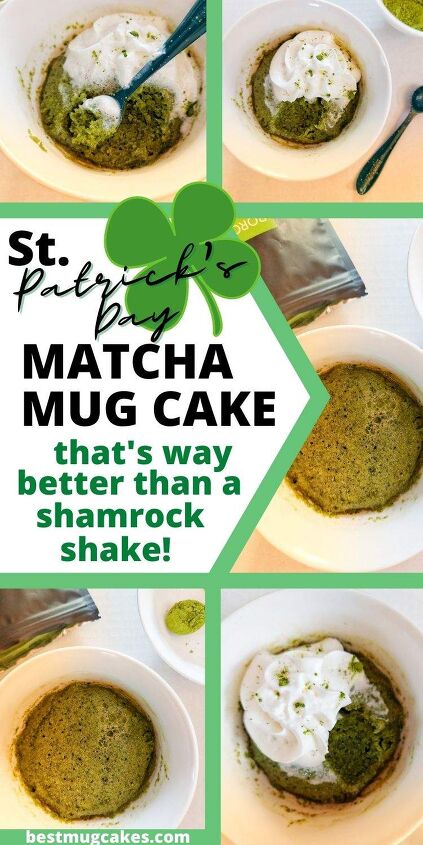 2 minute easy matcha mug cake that matcha latte lovers need in their l