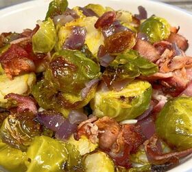 Oven Roasted Brussel Sprouts With Bacon