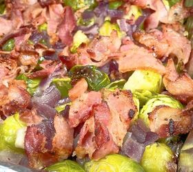 oven roasted brussel sprouts with bacon