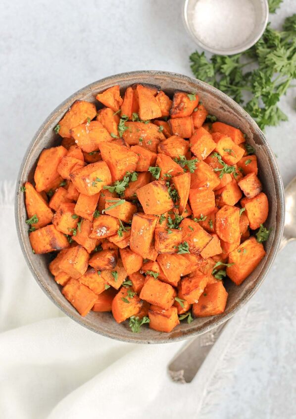 air fryer sweet potato cubes directions for oven too