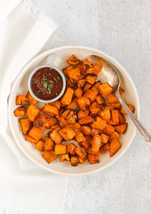 air fryer sweet potato cubes directions for oven too
