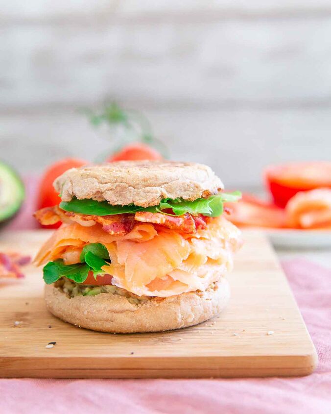 smoked salmon blt with avocado, This smoked salmon BLT with avocado and everything bagel seasoning is the ultimate weekend breakfast or brunch Pair with a good Bloody Mary and enjoy