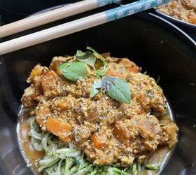 Vegan Bolognese With Zucchini Noodles