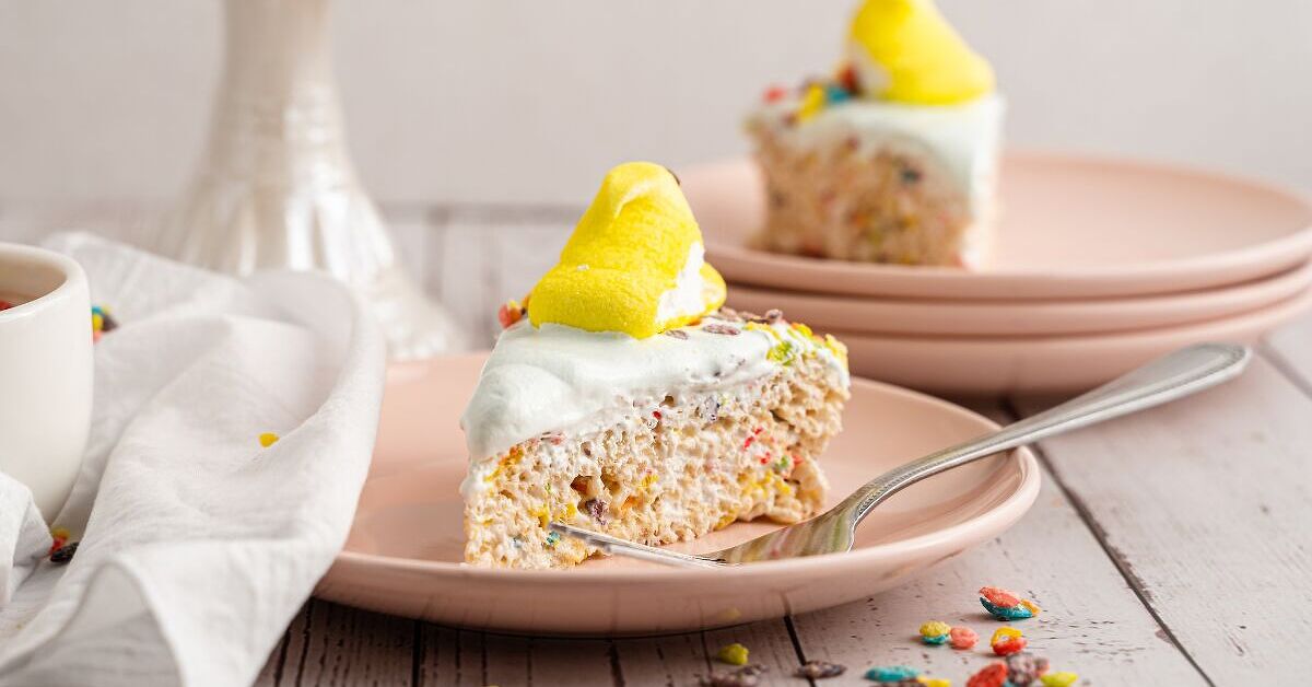 Easter Rice Krispie Cake Recipe | Foodtalk