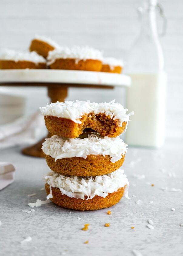 baked carrot cake donuts recipe, carrot cake donuts
