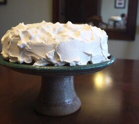 homemade maple whipped cream, poppy seed cake with maple sweetened whipped cream