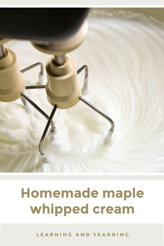 homemade maple whipped cream, Homemade maple whipped cream