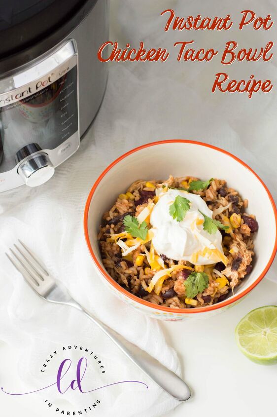 easy instant pot taco macaroni recipe, Instant Pot Chicken Taco Bowl Recipe