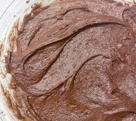 low fodmap chocolate pudding cake, chocolate pudding cake in batter pie plate