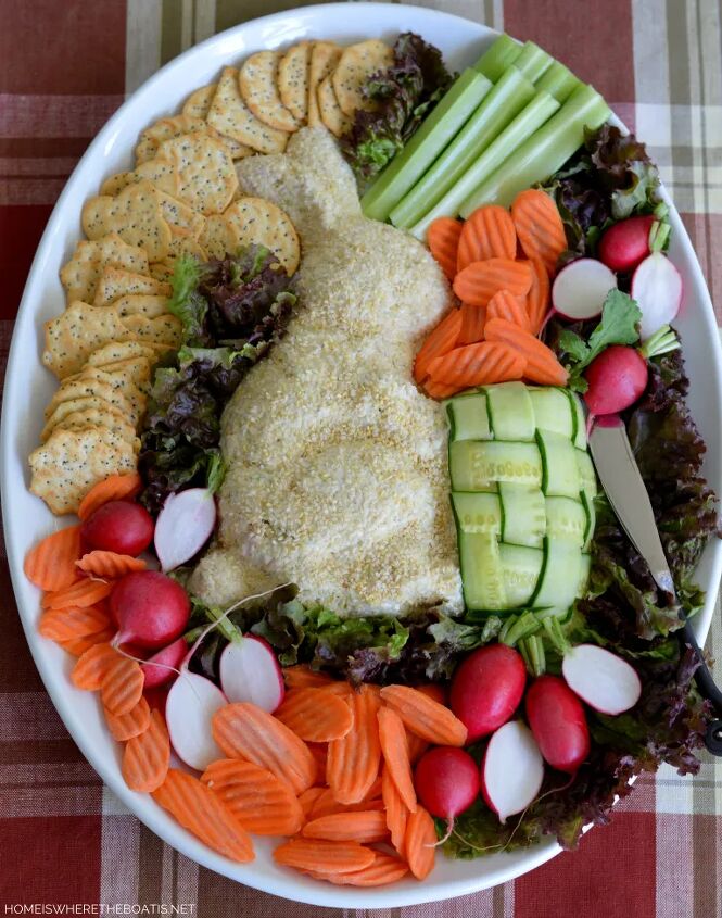 party chicken salad spread in a bunny cake pan
