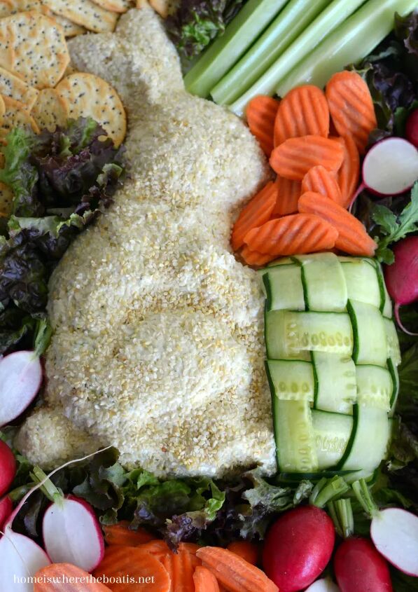 party chicken salad spread in a bunny cake pan