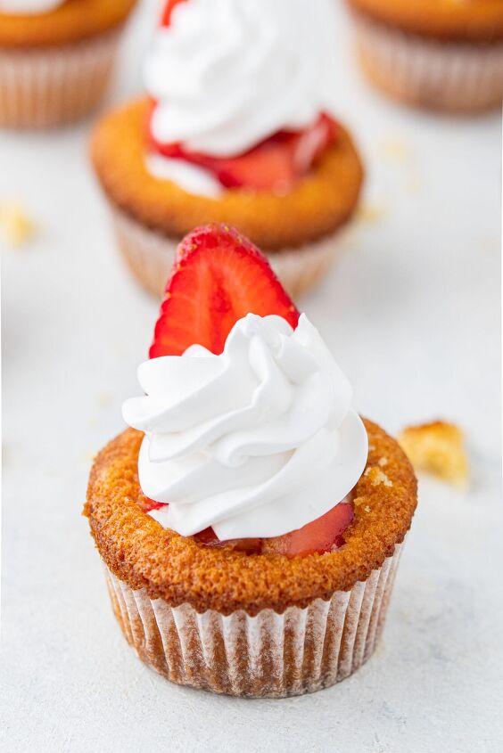 easy strawberry shortcake cupcakes recipe, Strawberry Shortcake Cupcakes