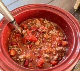Mix all ingredients into a large crock pot or slow cooker