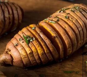 air fryer hasselback sweet potato recipe, Only 2 Points on Weight Watchers