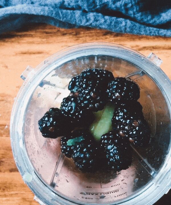 blackberry lime chia seed wellness parfait