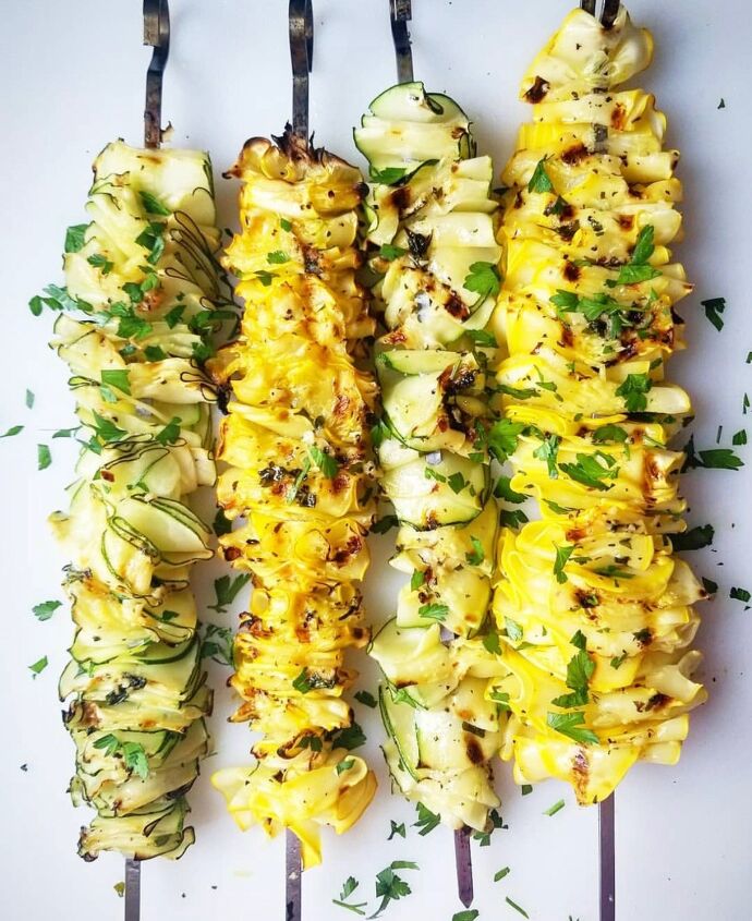 Skewered Ribbon Squash | Foodtalk