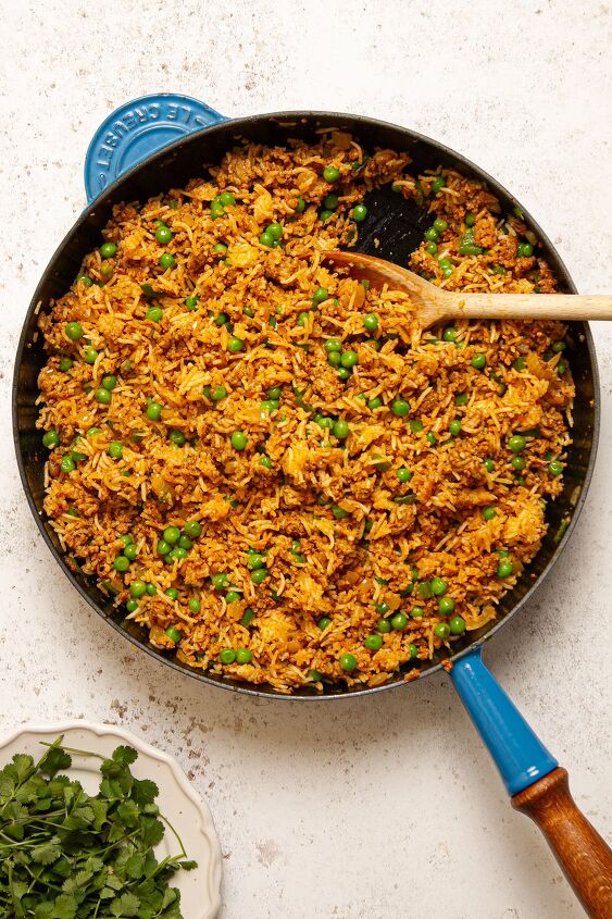 keema rice easy 20 minute recipe, Adding the cooked rice