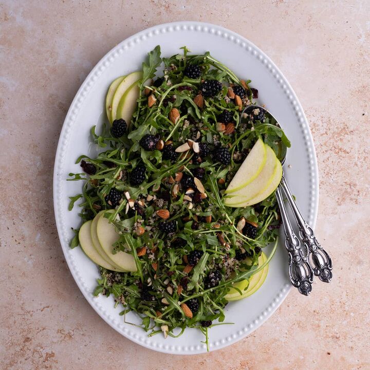 30 minute quinoa arugula salad, Quinoa Arugula Salad with Apple Slices